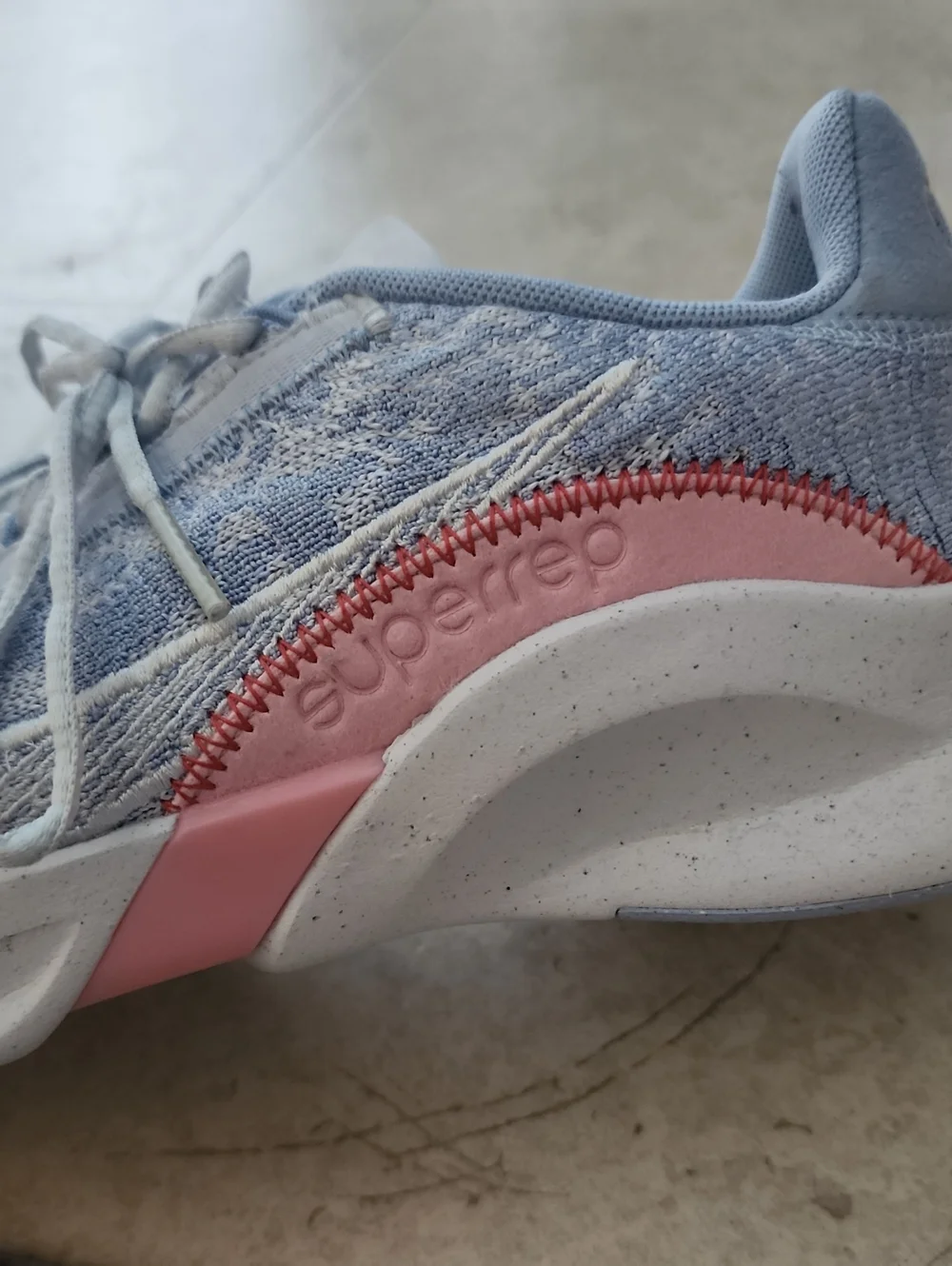 Nike Light Blue And Ink Running Shoe